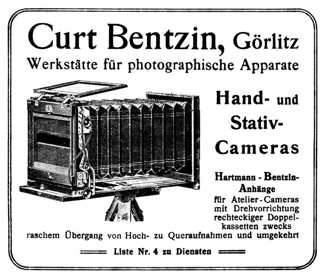 Bentzin Kamera 1909