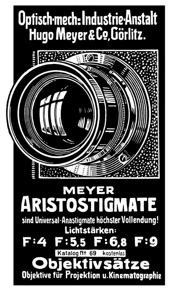 Meyer Aristostigmat Werbung 1913