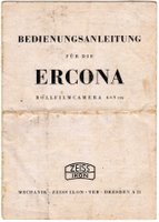 Ercona 6x9 Bedienungsanleitung 1949 / zeissikonveb.de